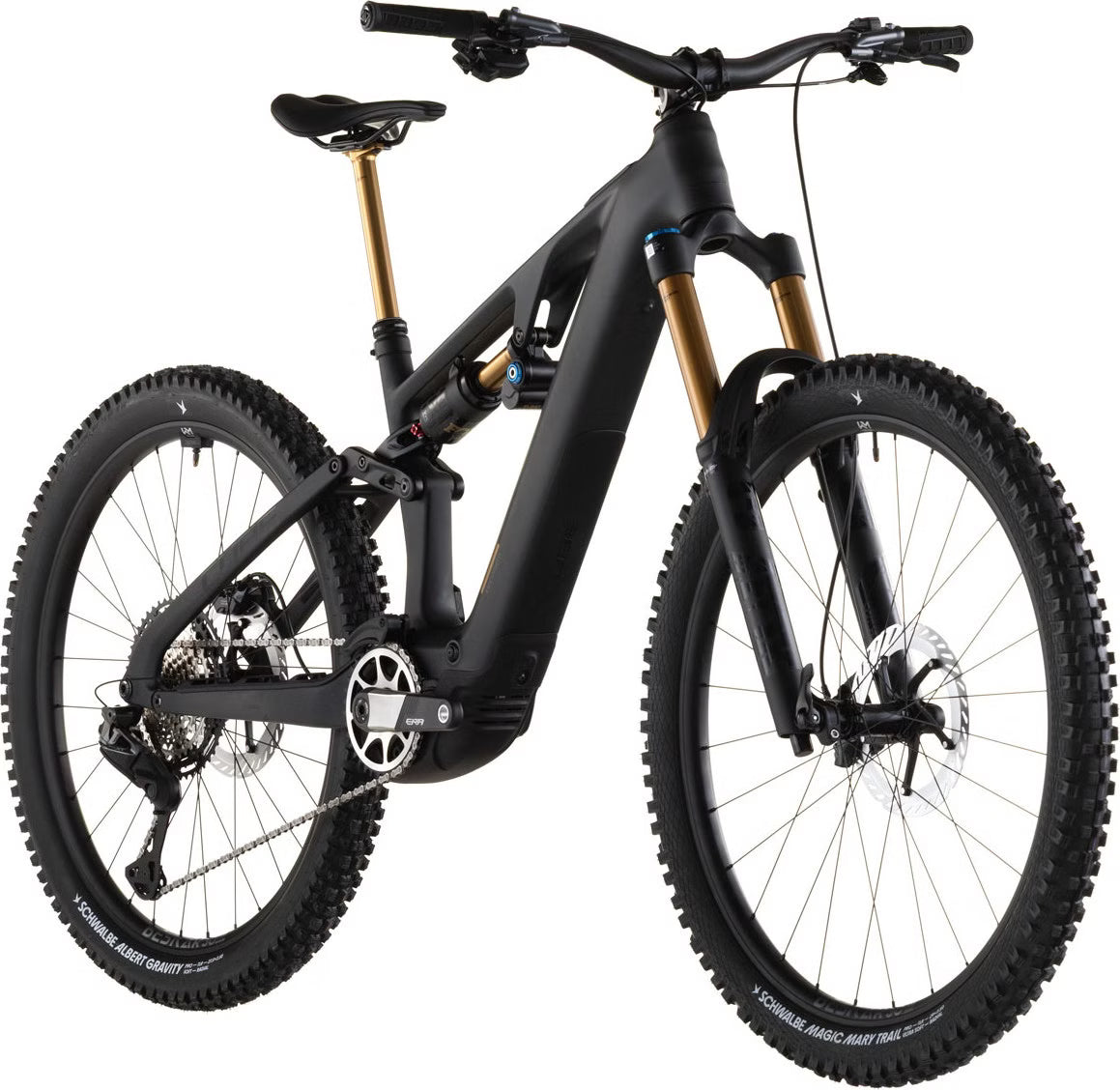 VTT Électrique Tout-Suspendu Cube AMS Hybrid 177 C:62 AT 600X Shimano 12V 600 Wh Bosch 120 Nm 29''/27.5'' Gris Carbon Noir 2026
