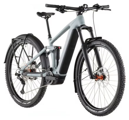VTT Électrique Tout-Suspendu Cube Stereo Hybrid One44 Pro 800 FE Shimano 12V 800 Wh Bosch 120 Nm 29'' Bleu Gris Vulcan 2026