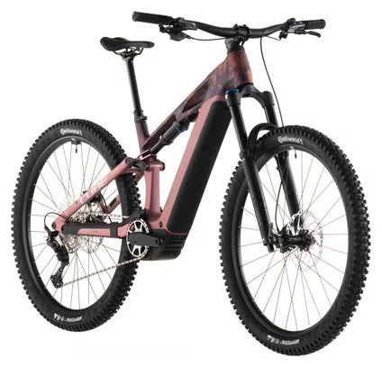 VTT Électrique Tout-Suspendu Cube Stereo Hybrid One44 HPC SLX 800 12V 800 Wh Bosch 120 Nm 29'' Rose Shift Blush Art 2026