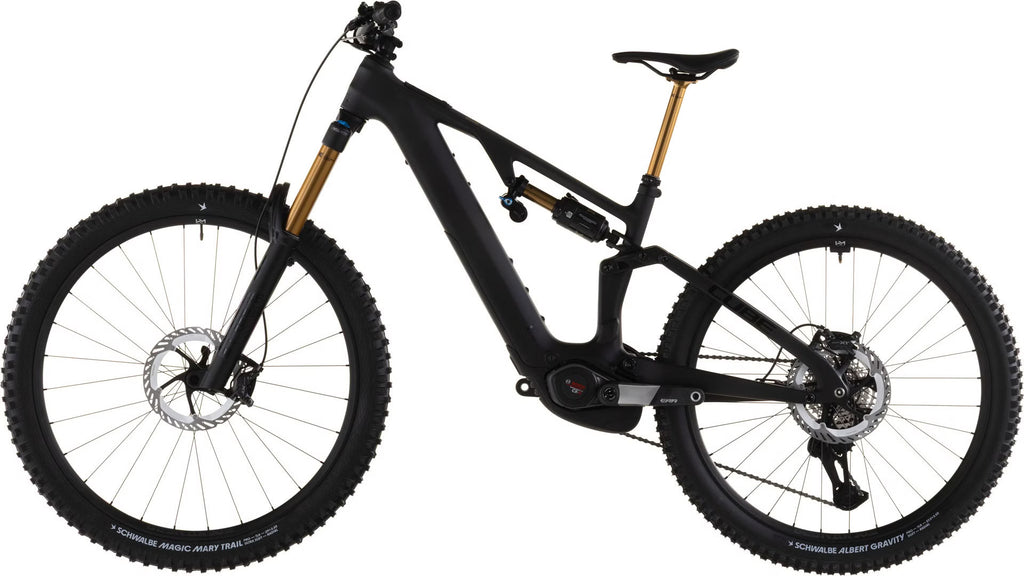 VTT Électrique Tout-Suspendu Cube AMS Hybrid 177 C:62 AT 600X Shimano 12V 600 Wh Bosch 120 Nm 29''/27.5'' Gris Carbon Noir 2026