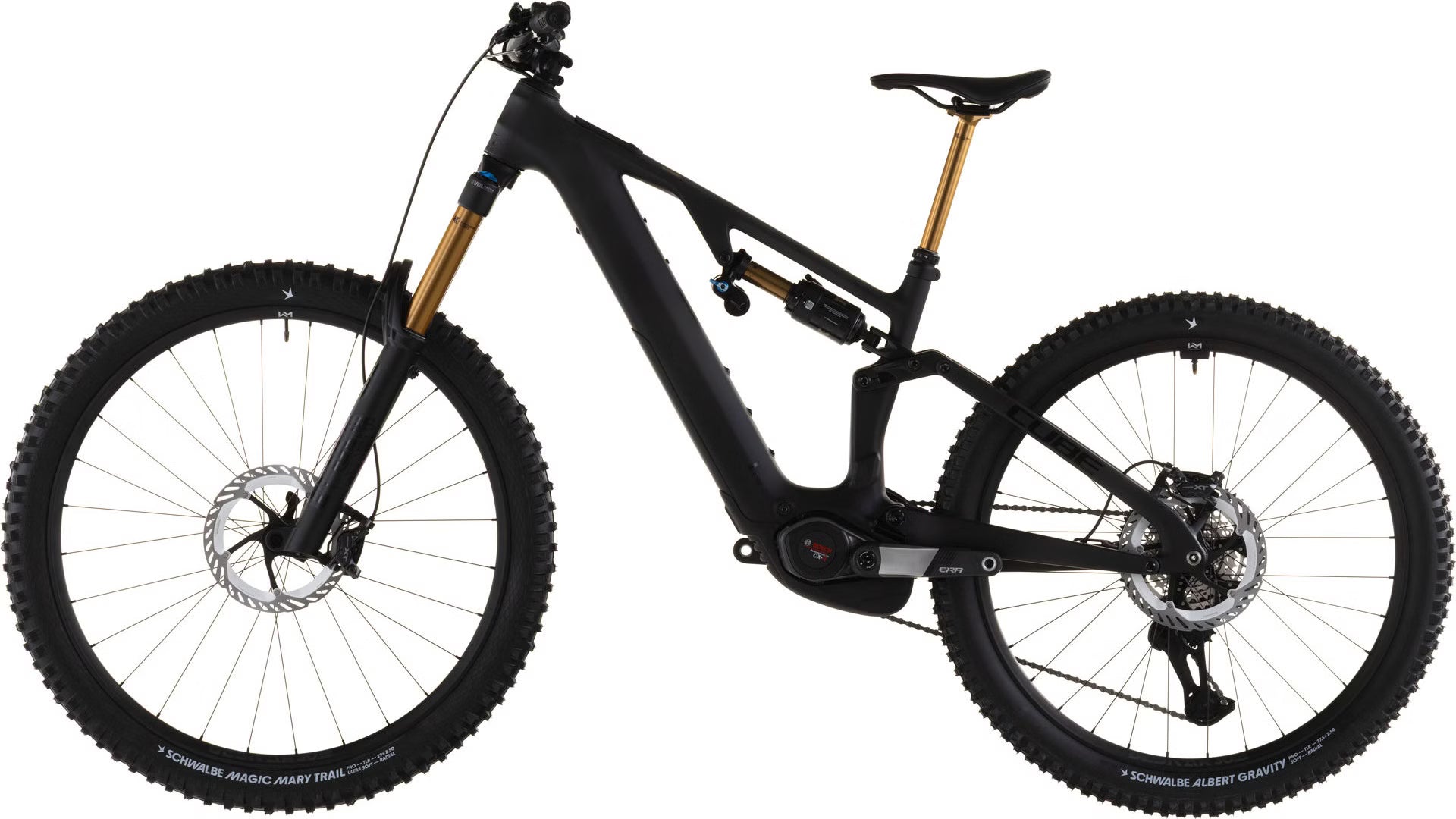 VTT Électrique Tout-Suspendu Cube AMS Hybrid 177 C:62 AT 600X Shimano 12V 600 Wh Bosch 120 Nm 29''/27.5'' Gris Carbon Noir 2026