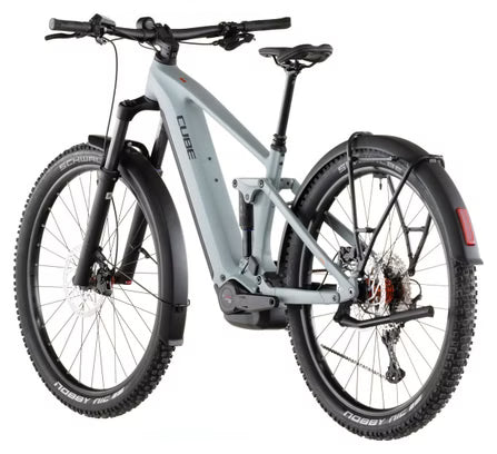 VTT Électrique Tout-Suspendu Cube Stereo Hybrid One44 Pro 800 FE Shimano 12V 800 Wh Bosch 120 Nm 29'' Bleu Gris Vulcan 2026